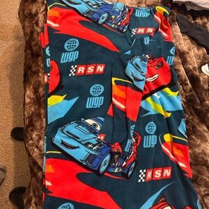 Cars blanket with sleeves for kids